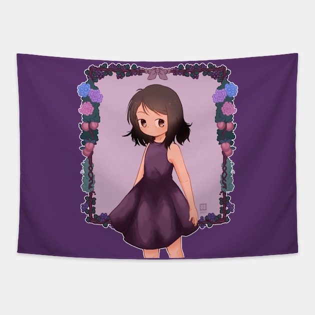 Violet Girl Tapestry by Konayachi