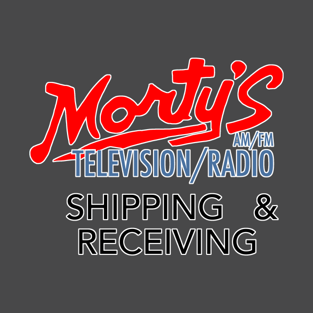 Morty’s radio television am/fm shipping and servicing by Diversions pop culture designs