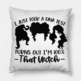 Hocus Pocus 100 Percent That Witch Pillow