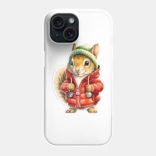 Knitted Christmas Squirrel Phone Case