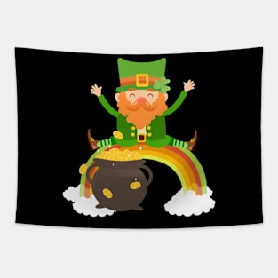 Coin and Rainbow ,st patricks day, Tapestry