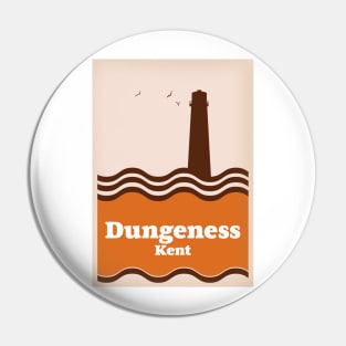 Dungeness Kent vintage style travel poster Pin