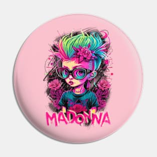 Madonna Rock Girl Vintage Pin