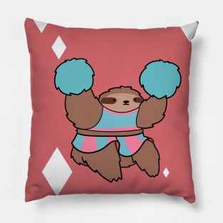 "Happy Birthday" Cheerleader Sloth Pillow