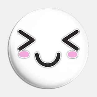 Kawaii fun face Pin