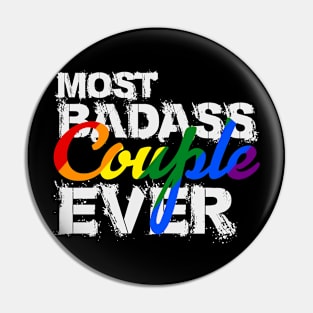 Badass LGBT Gay Couple Pin