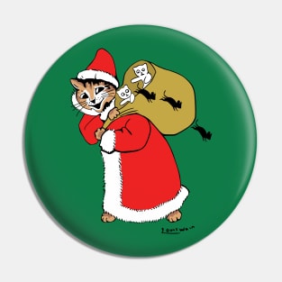 Santa Paws Cat Pin