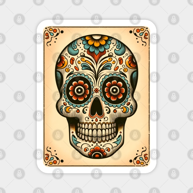 Dia de los Muertos Tarot Magnet by HolidayBug