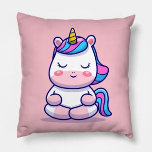 Cute Unicorn Meditation Pillow