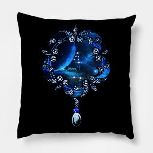 Zodiac constellation  taurus Pillow