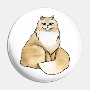 Cat - Persian - Orange Pin