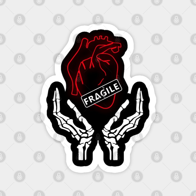 Fragile Heart Magnet by jessycroft