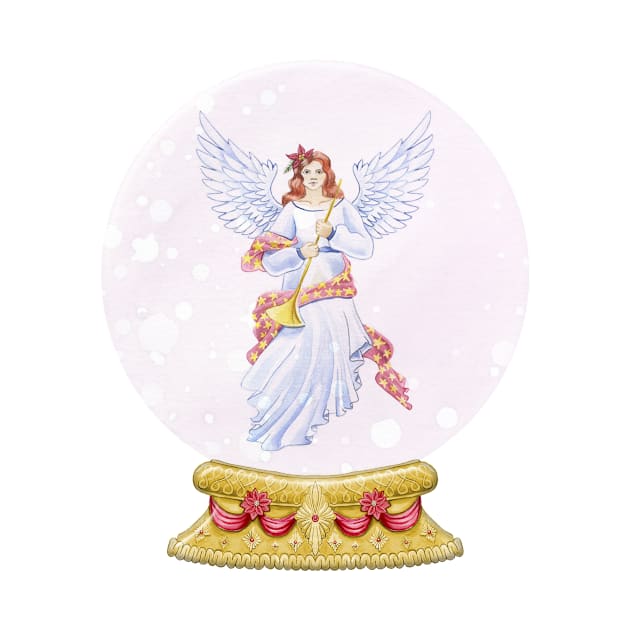 Angel Snow Globe by MerryMakewell