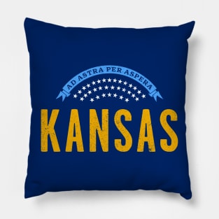 Kansas: Ad Astra Per Aspera Pillow