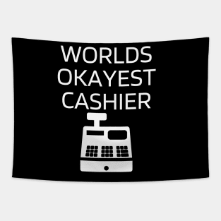 World okayest cashier Tapestry