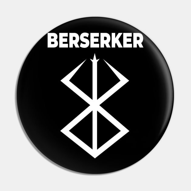 Berserker (White Text) Pin by Ruiz Combat Grappling