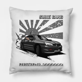 Subie Gang WRX STi (Super Black) Pillow