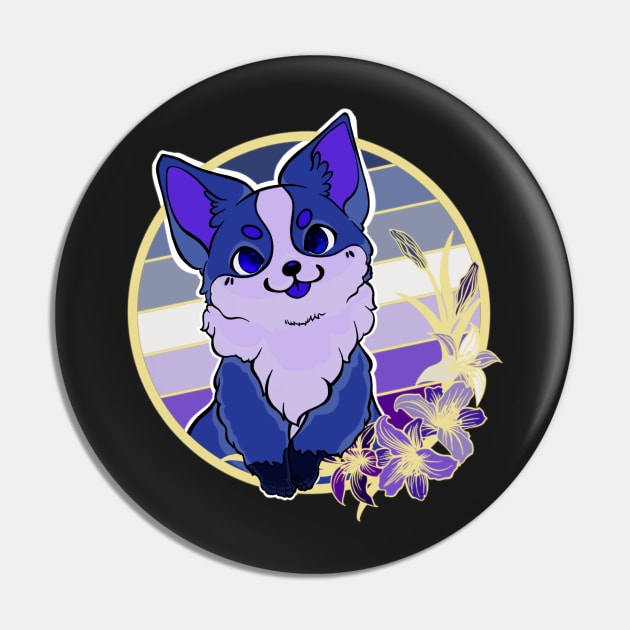 Butch corgi Pin by ThBlkBirdDaliah