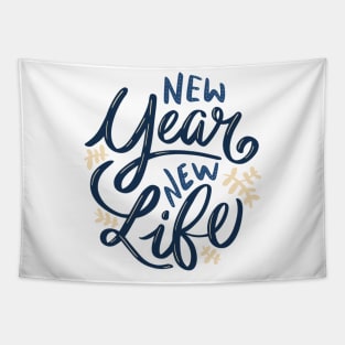 Happy New Year New Life Tapestry