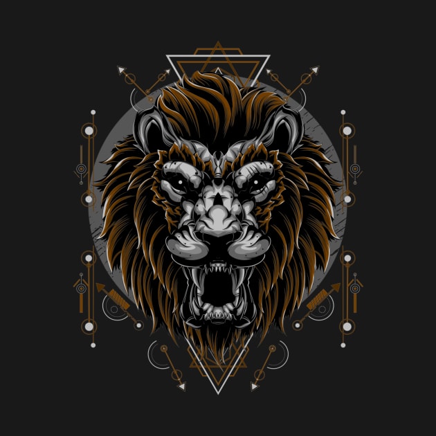 Lion / Urban Streetwear / Silver Lion by Redboy