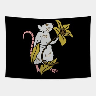 Rat with flowers Tapestry