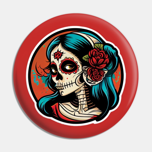 Fiesta-Ready with La Catrina Pin by Focused Instability