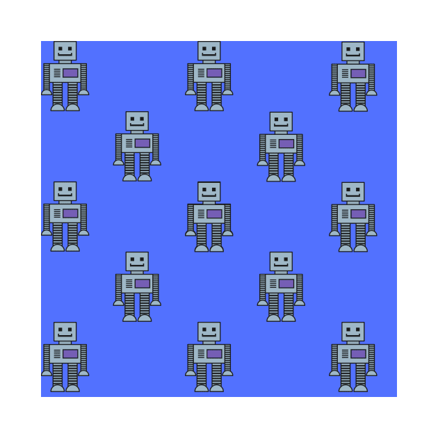 Robots - Blue by IslandofdeDolls