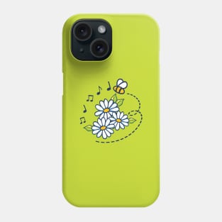 Flowers bee art Phone Case