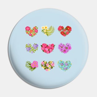 heart shaped flowers Pin