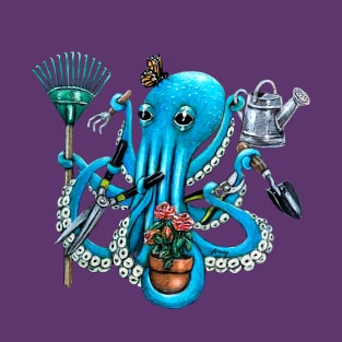 "Octo Gardener" - Octopus Landscaper T-Shirt