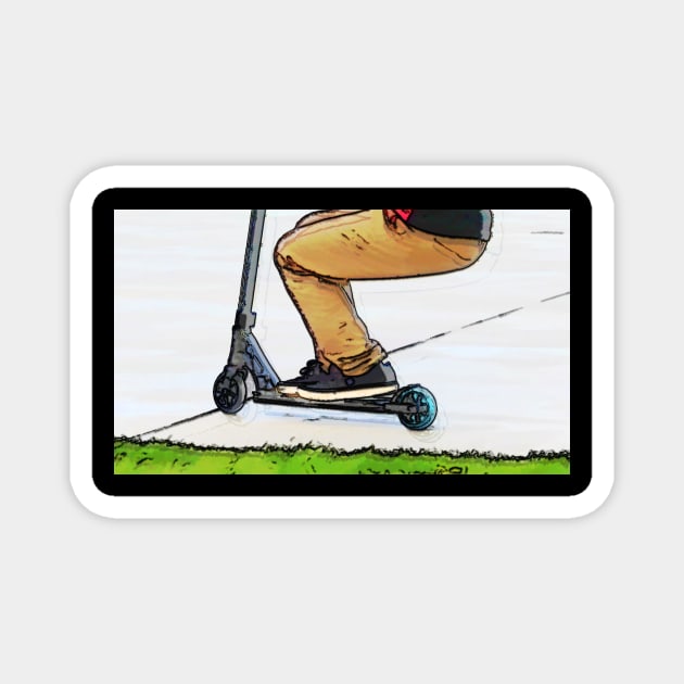 Scooter Cruiser - Stunt Scooter Trick Magnet by Highseller