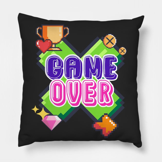 Game Over Pillow by TheSoldierOfFortune