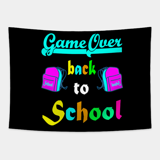 Game Over back to school Tapestry by Emma-shopping