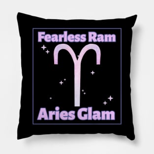 Aries - Fearless Ram Aries Glam Pillow