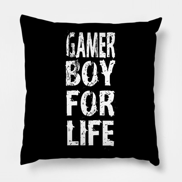 Gamer Boy For Life Pillow by YasudaArt