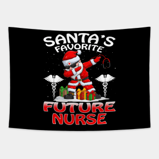 Santas Favorite Future Nurse Christmas T Shirt Tapestry