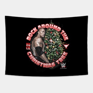 The Rock Rock Around The Christmas Tree Tapestry