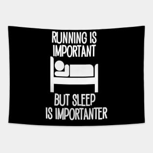 Running is Important but Sleep is Importanter Tapestry