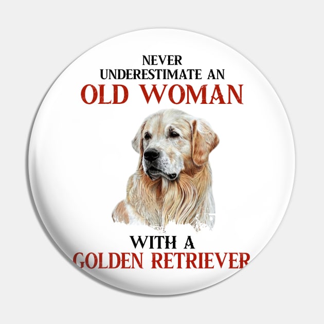 Never Underestimate an old woman tshirt funny gift t-shirt Pin by American Woman