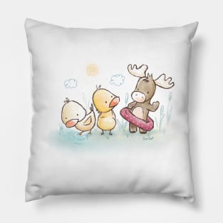 Duck, Duck, Moose Pillow