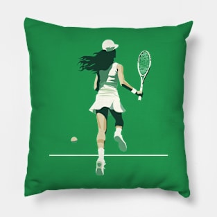 Original Retro Style Tennis Design Pillow