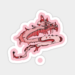 Pink dragon Magnet