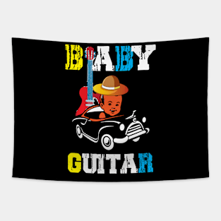 Baby Guitar T-Shirts for Little Musicians Tapestry