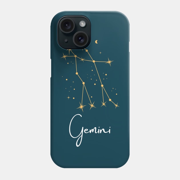 Astrology Gemini Twins zodiac Phone Case by Mia