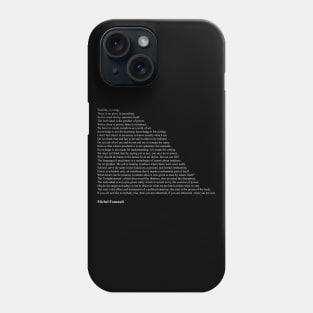 Michel Foucault Quotes Phone Case