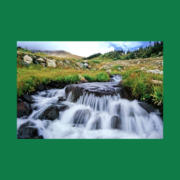 colorado rocky mountain waterfall by pholange