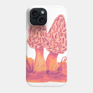 Fascinating Morel Mushroom - Morchella Esculenta Phone Case