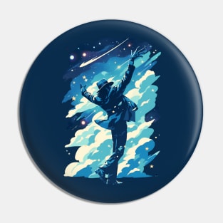 Dance Legend Reaching for the Stars - Pop Music Pin