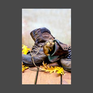 Chipmunk with smelly work boots T-Shirt