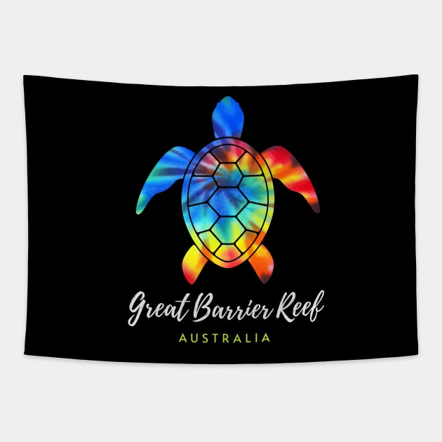Great Barrier Reef Australia Sea Turtle Lover Tapestry by TGKelly